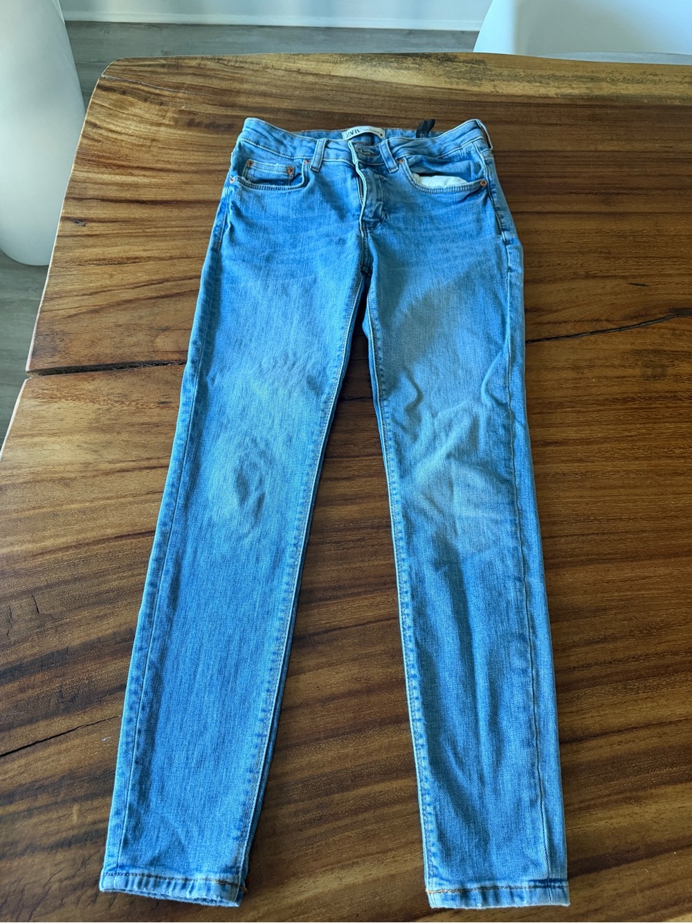 Zara Light Blue Denim Jeans